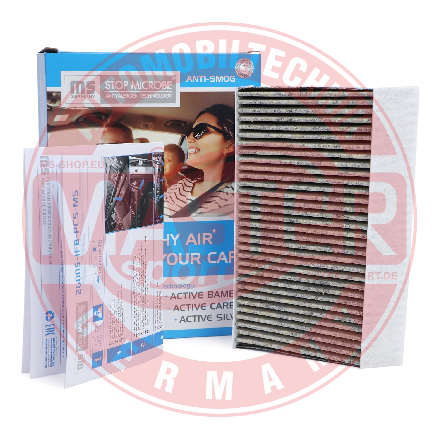 MASTER-SPORT GERMANY 26005-IFB-PCS-MS STOP MICROBE Antiallergen Technology Filter vnútorného priestoru
